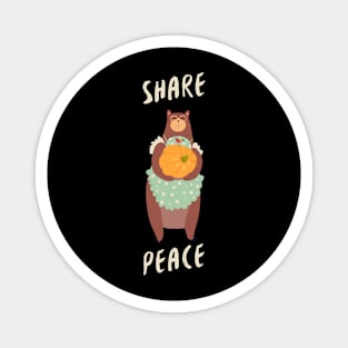 Share Peace Thanksgiving Day outfits Magnet